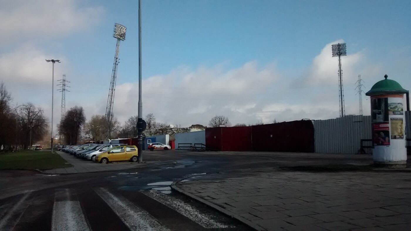 Plac budowy nowego stadionu Widzewa