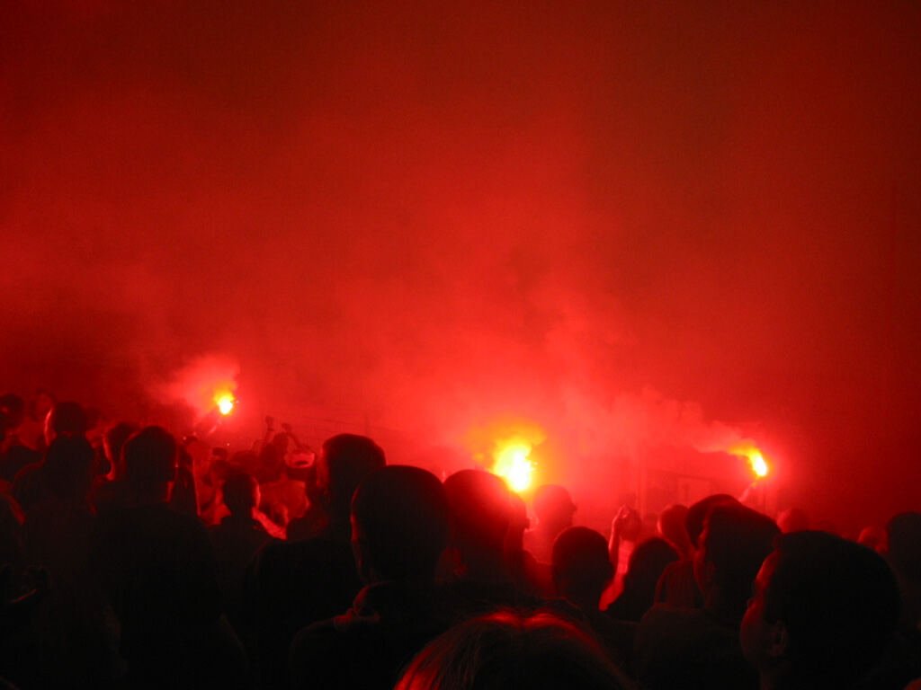 Race na trybunie Widzewa
