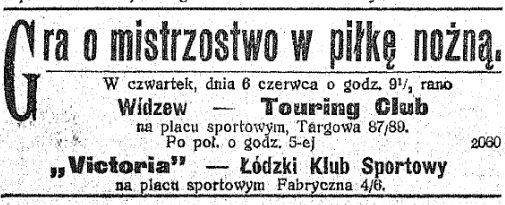 Zapowiedź meczu Widzew – Touring Club 1912